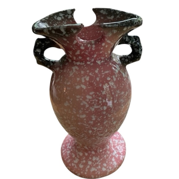 Hull vintage royal woodland pink speckled vase Hull W4 USA - Picture 2 of 11